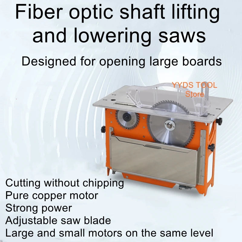 J15 Dust-Free Push Table Saw – Optical Shaft Lift Woodworking No-Chip