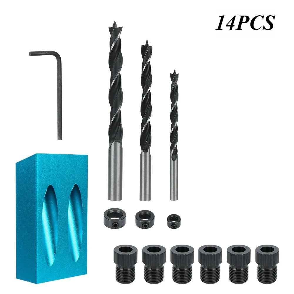 Pocket Hole Jig Kit — 7, 14 & 15-Piece for 15° Angled Pocket Hole W