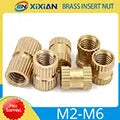 M2 M2.5 M3 M4 M5 M6 Brass Heat Set Insert Nut Hot Melt Knurled