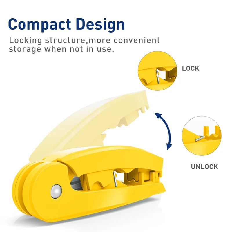 4-in-1 RJ45 Network Cable Tool – Cut, Strip, Untangle & Straighten