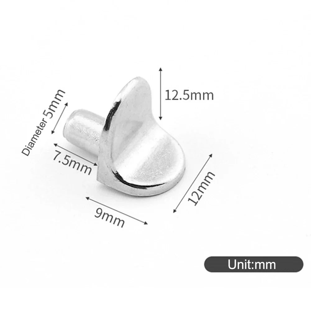 20pcs 5mm L - Shaped Shelf Support Studs: Fix Wooden/Glass Boards in