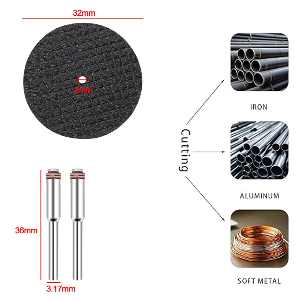 31pc Cutting Discs HSS Circular Saw Mini Drill Rotary Tool Multi-Size