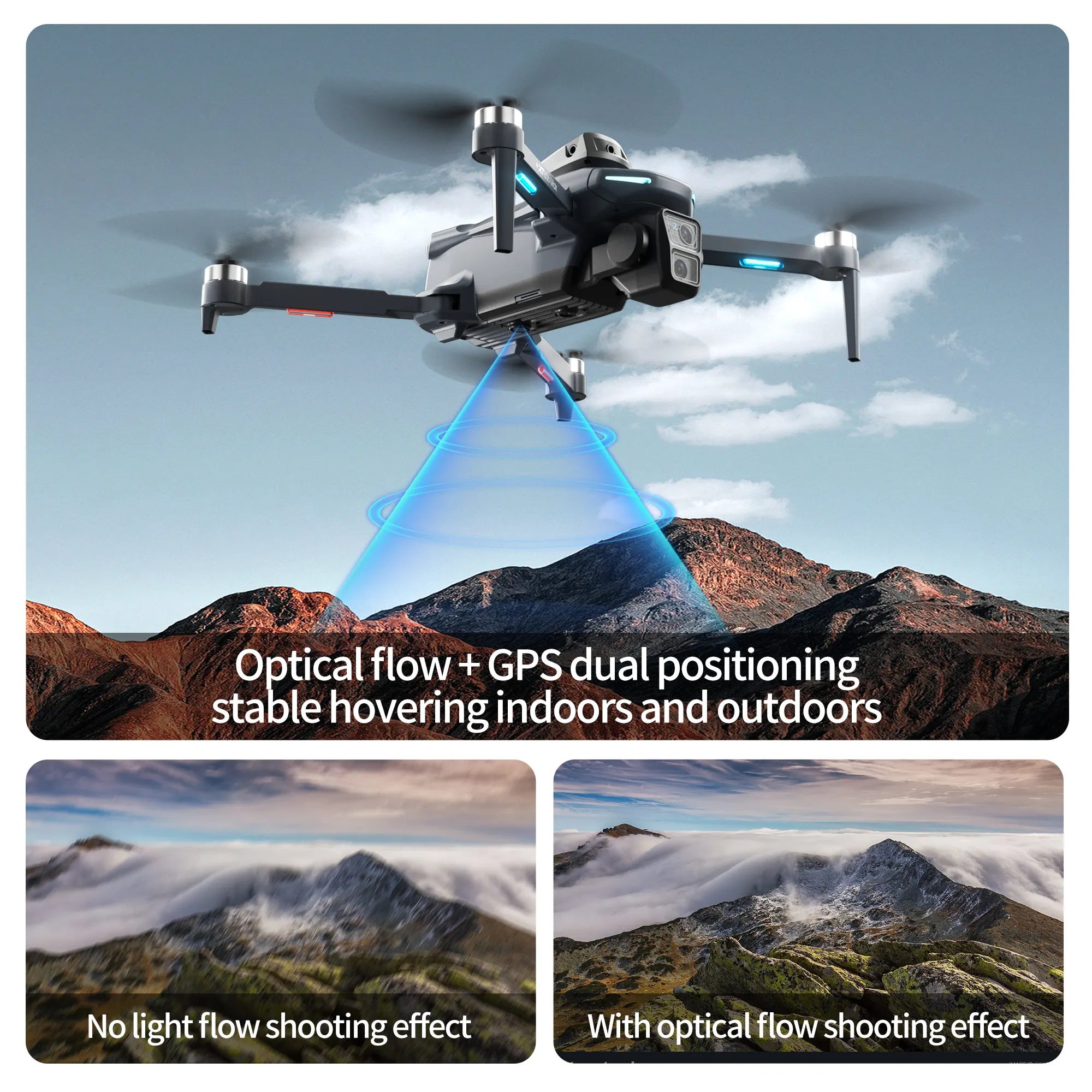 XT606 GPS Drone 8K HD 360° Dual Cameras 5G WiFi FPV Brushless Foldable