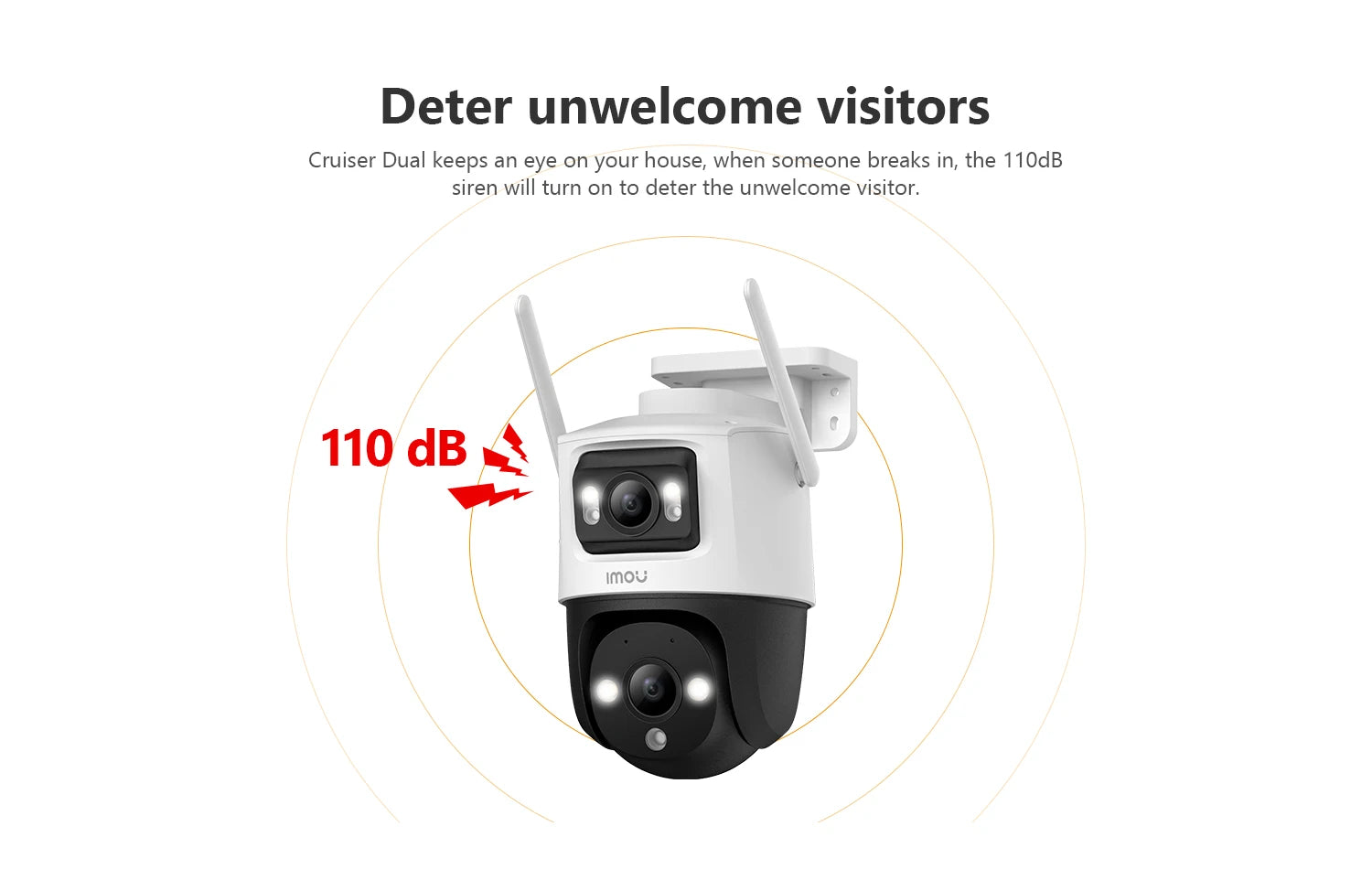 IMOU Dual Lens Outdoor Camera PT Camera Home Security IP Camera AI