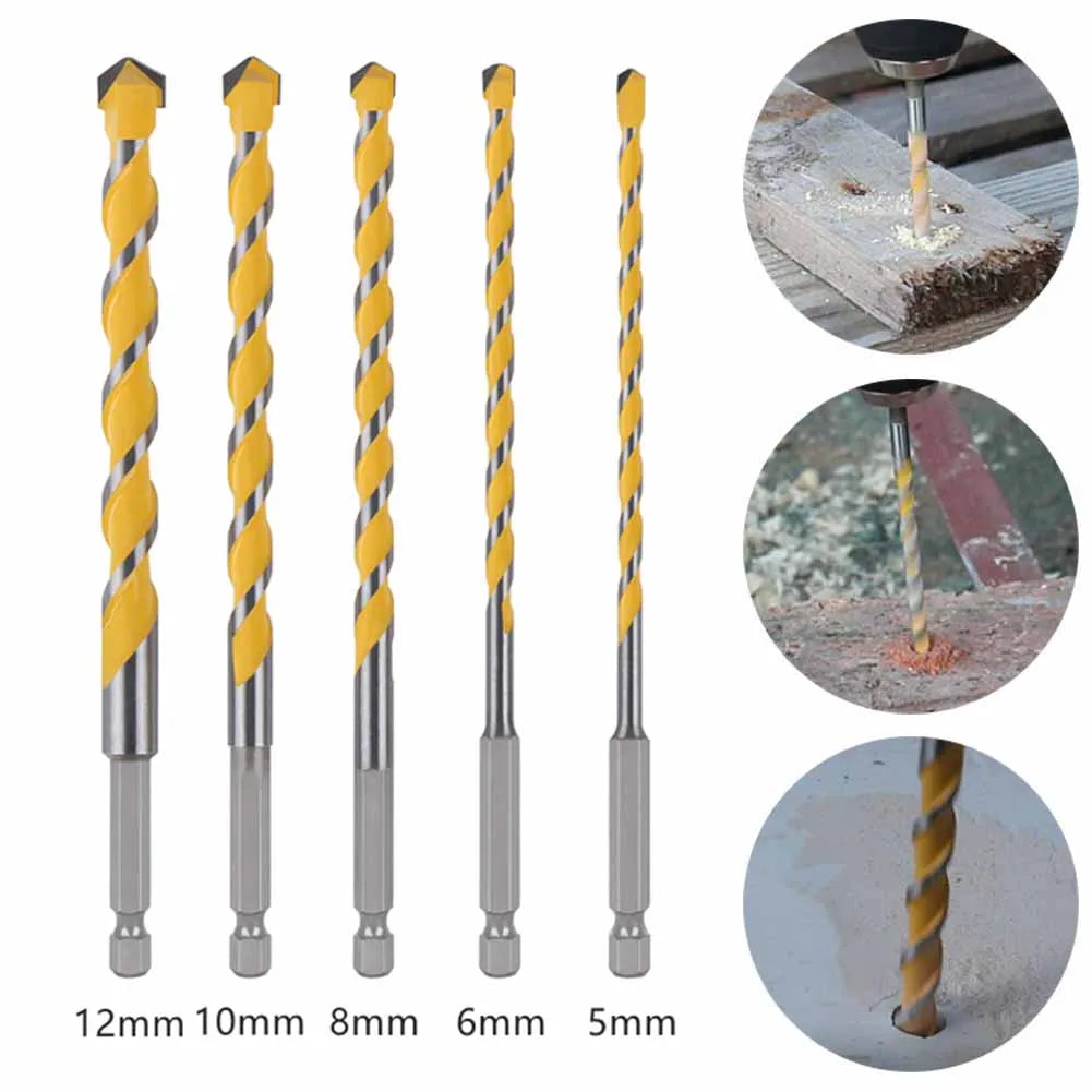 160mm Tungsten Carbide Drill Bit 1/4in Hex Shank Drill Bit For
