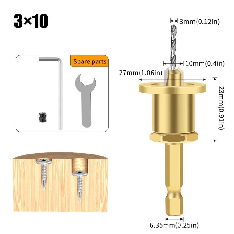 1/5Pcs CNC Adjustable Hexagonal Handle Cutter Woodworking Tools
