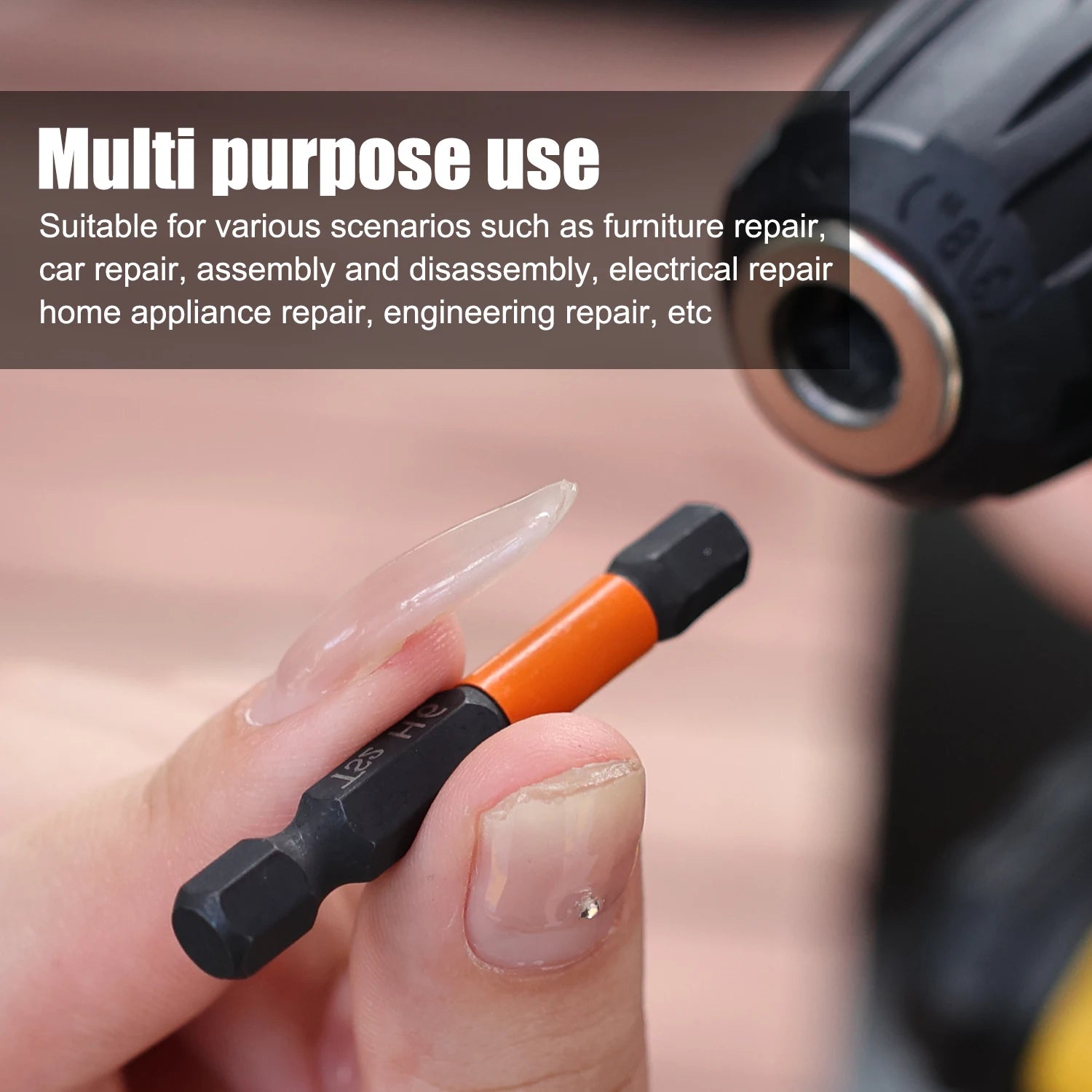 1/7x 50mm Hex Head Screwdriver Bit 1/4 Hex Quick Change Impact Driver