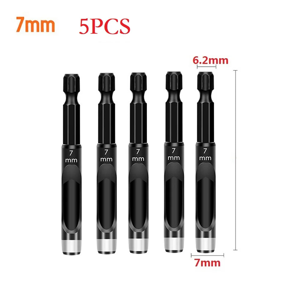 1/5pcs Leather Craft Hollow Hole Punches Hex Shank Adapter Hollow