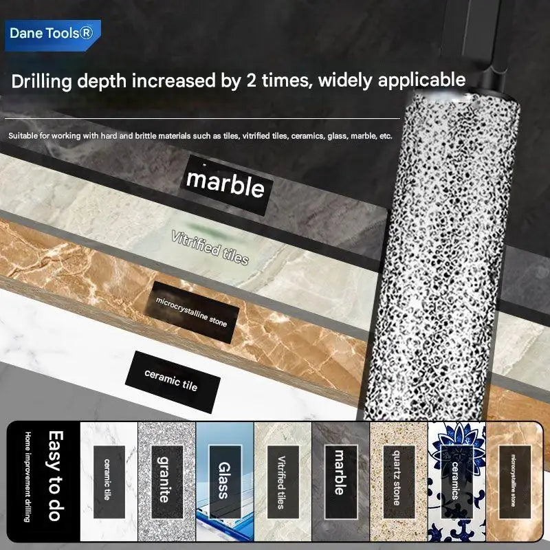 10/4/1PCS Dry Diamond Milling Drill Bits Enlarging Hole Dry Drilling