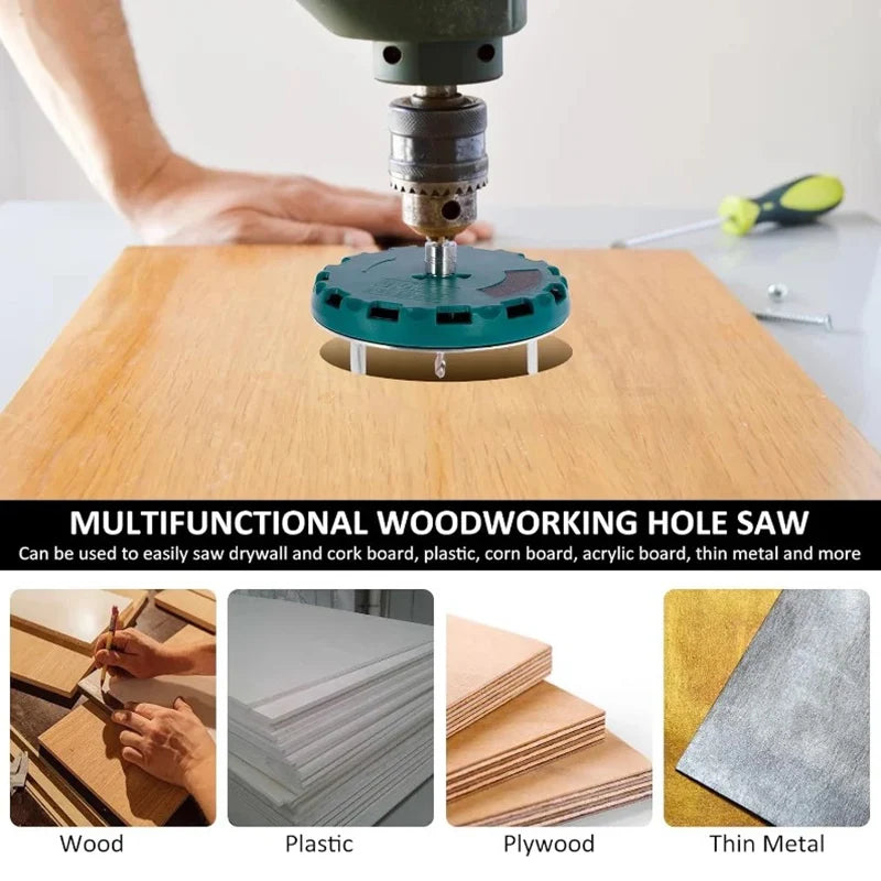 Adjustable Multifunctional Universal Woodworking Hole Opener Wood