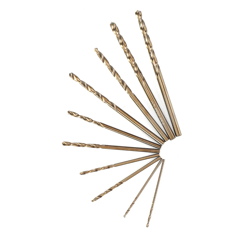 10pcs HSS M35 Cobalt Drill Bit 1mm 1.5mm 2mm 2.5mm 3mm Used For
