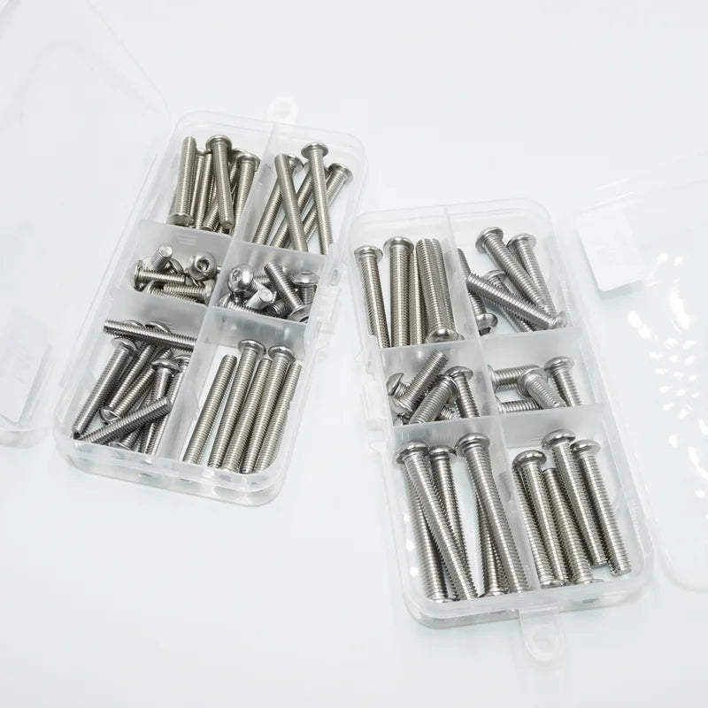 M2 M2.5 M3 M4 M5 M6 M8 M10 Button Head Socket Cap Machine Bolts Screw