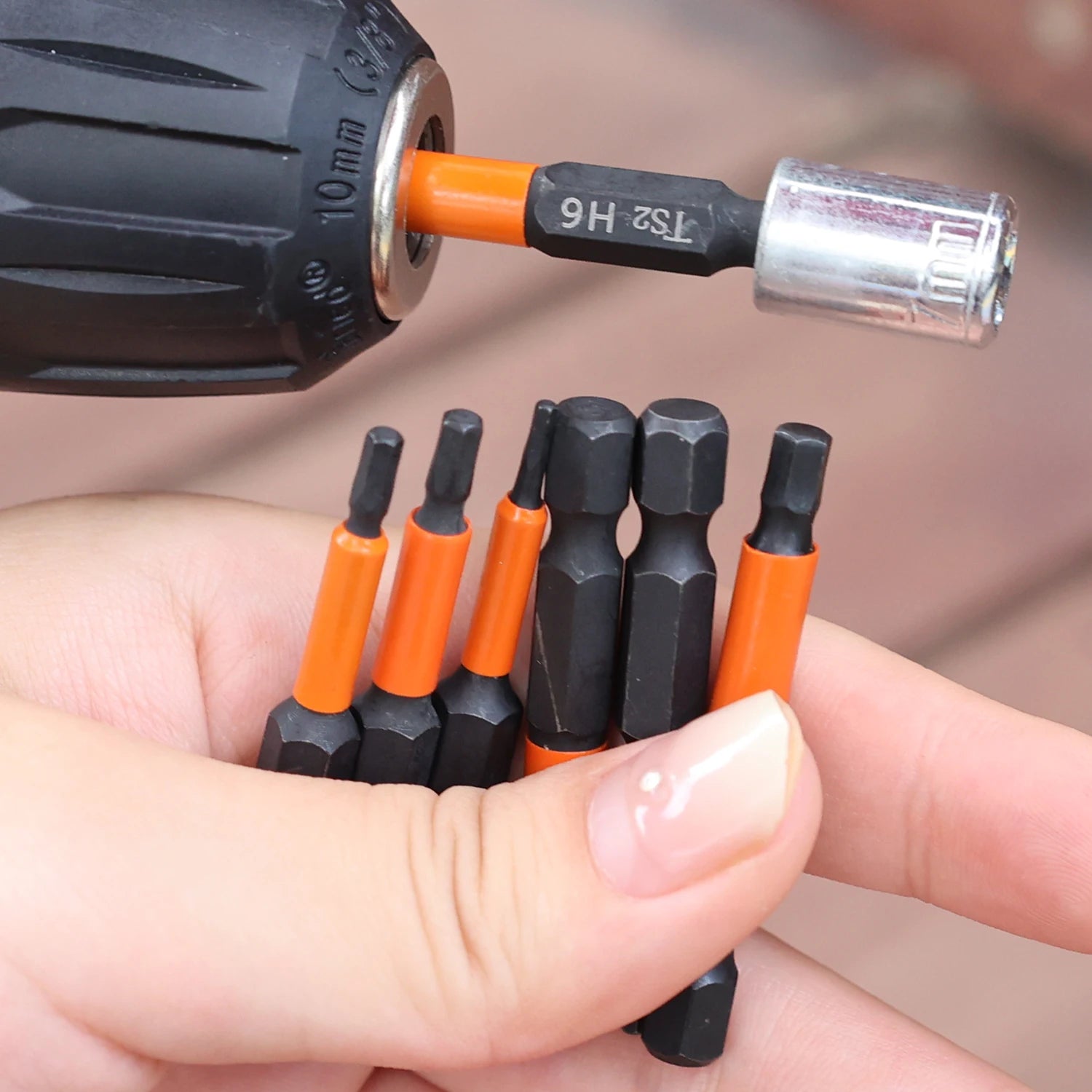 1/7x 50mm Hex Head Screwdriver Bit 1/4 Hex Quick Change Impact Driver