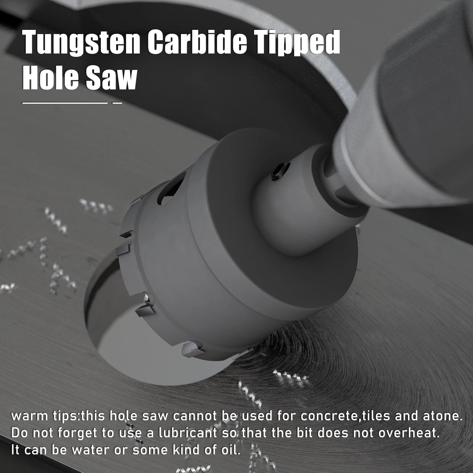 12-100mm TCT Hole Saw Tungsten Carbide Tip Core Drill Bit Cutter