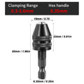0.3mm-8.0mm Mini Keyless Chuck Electric Drill Bits Collet Converter