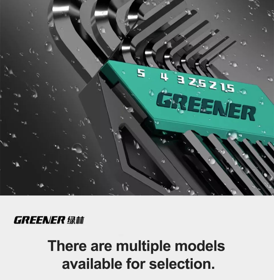GREENERY Greener Extended Rainbow Wrench Allen Wrench Set Hex Wrench
