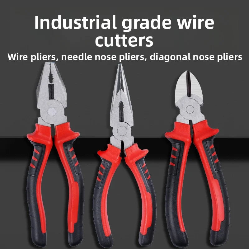 Electric Wire Pliers Large Opening Sharp Multifunction Tool for
