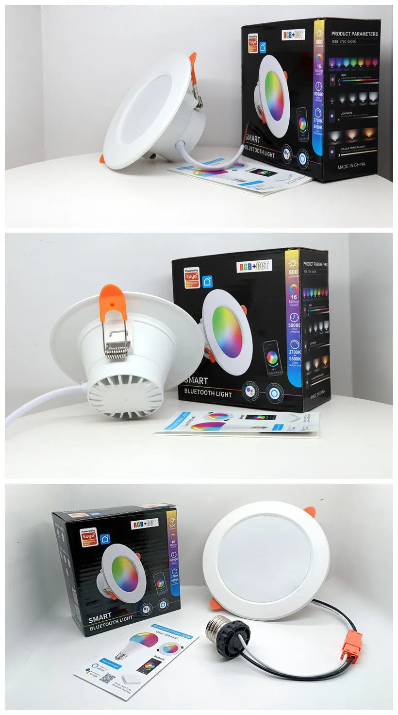 TUYA  LED Downlight Dimmable AC85-265V 10W 15W  Intelligent Graffiti