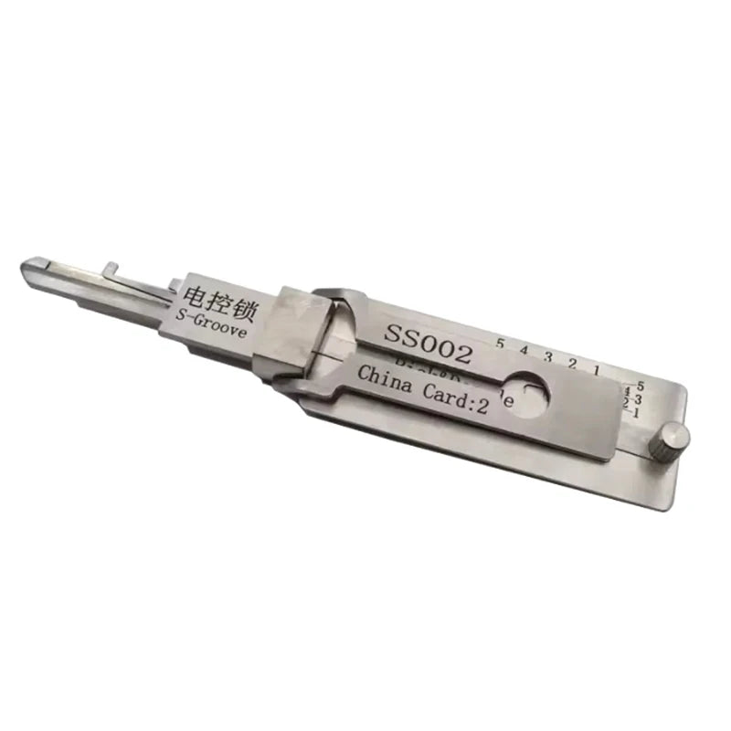 SS002 Locksmith Tool Set 2-in-1 Implement for Door Lock Servicing