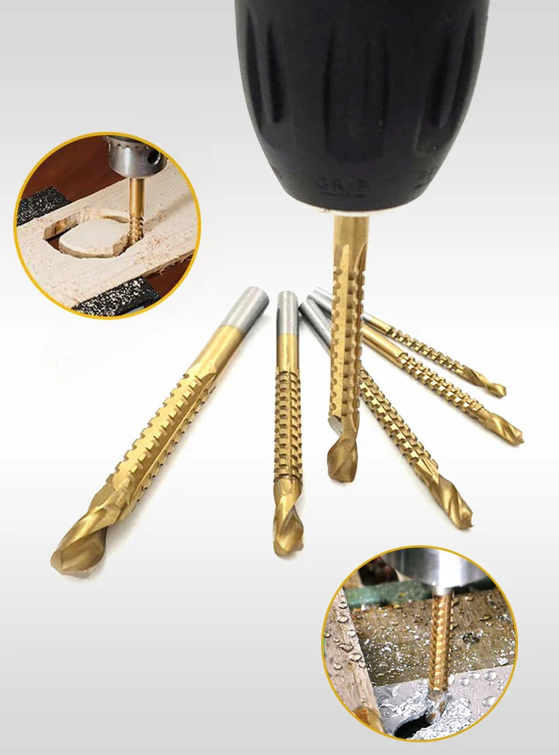 HSS Drill Woodwork Hand Electric Drill Drilling Bit Serrated Twist