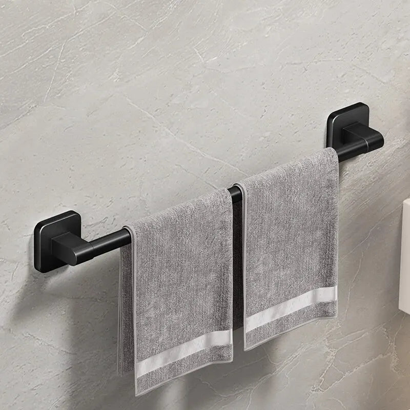 Wall Mounted Towel Rack Bathroom Storage Rack No Drilling Bathroom