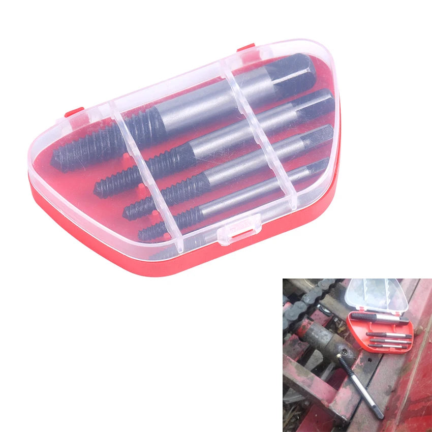 Nut & Screw Extractor Set 5-Piece — Bearing Steel Broken Bolt & Wat...