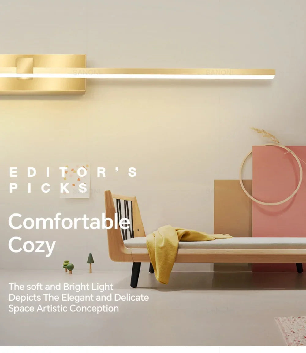 Modern LED Wall Lamp For Bedroom Bedside Hallway Bathroom Makeup
