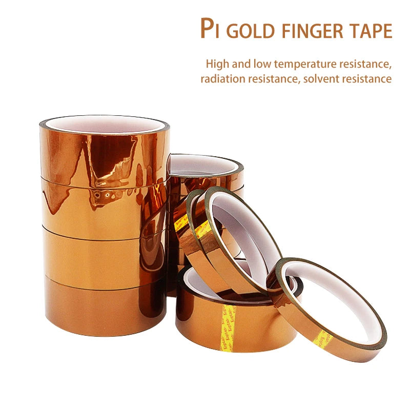 30m Long Gold Finger High Temperature Resistant Tape Polyimide Tape