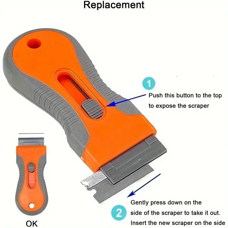 Glue removal 1 Set blade With 10 Blades, Telescopic Adjustment Knife