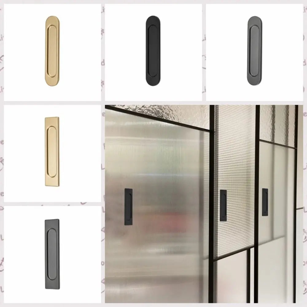 Double-sided Self-adhesive Handle Black/Grey/Gold Aluminum Alloy