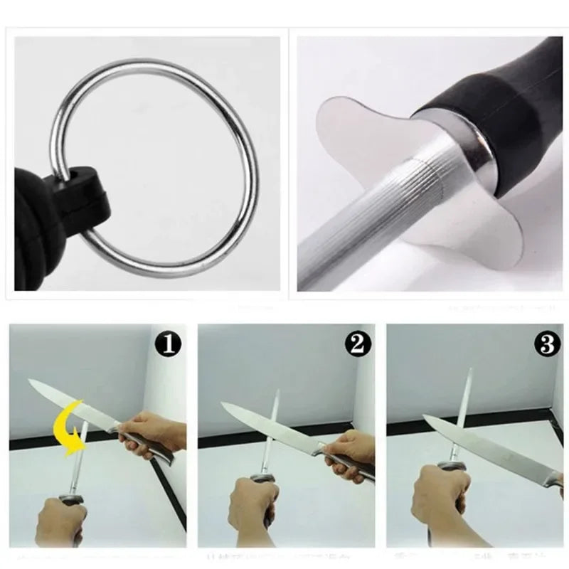 Sharpener Rod Professional Carbon Steel Knife Durable Knife Grinder