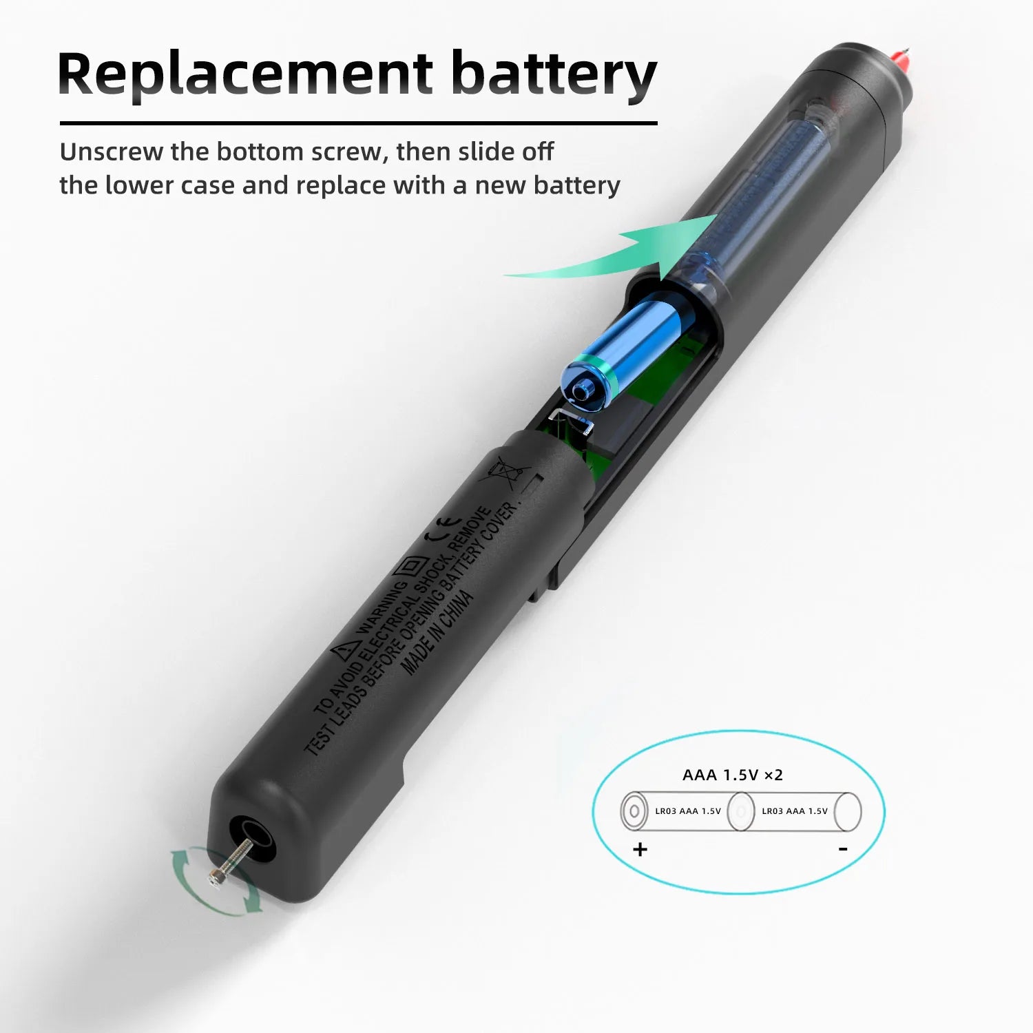 BSIDE Voltage Tester Pen 12V-300V Non-Contact Detection Leakage Live