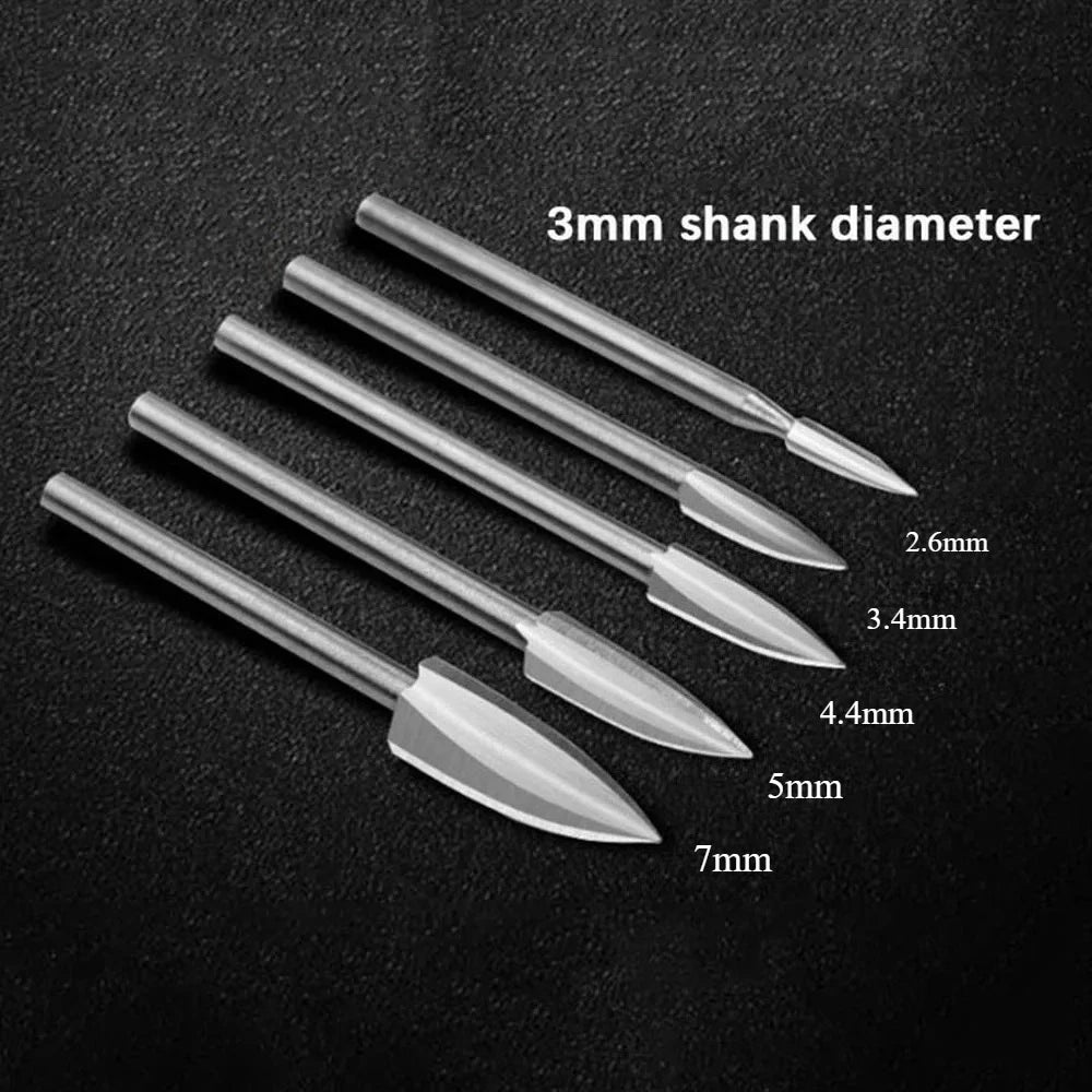 5pc Carving Knife Set Steel Sharp Edges Woodworking Tools Three