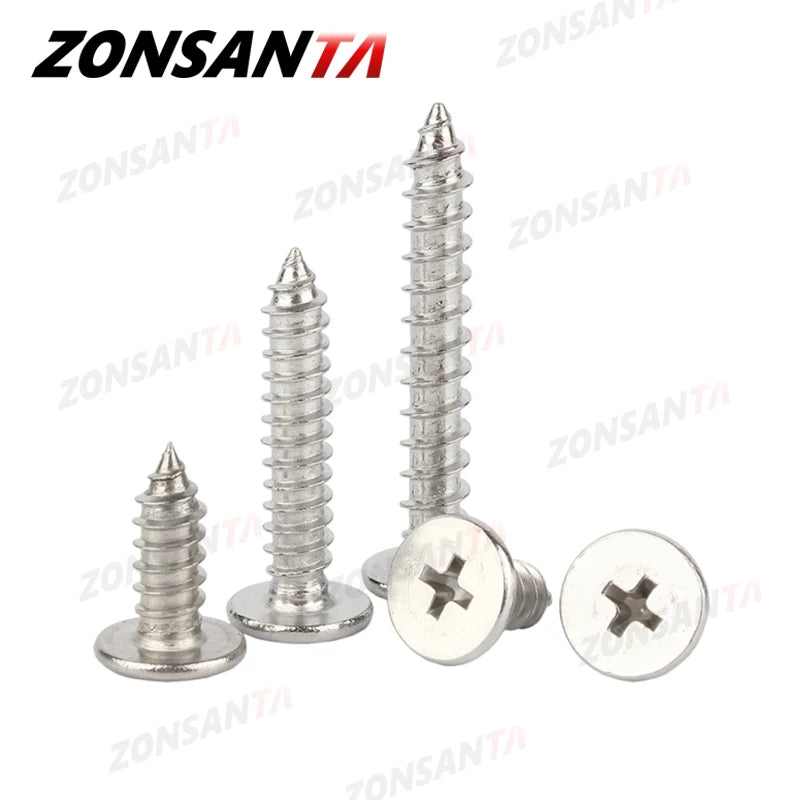 M2 M2.6 M3 M3.5 M4 M5 M6 Cross Phillips Ultra Thin Super Low Flat