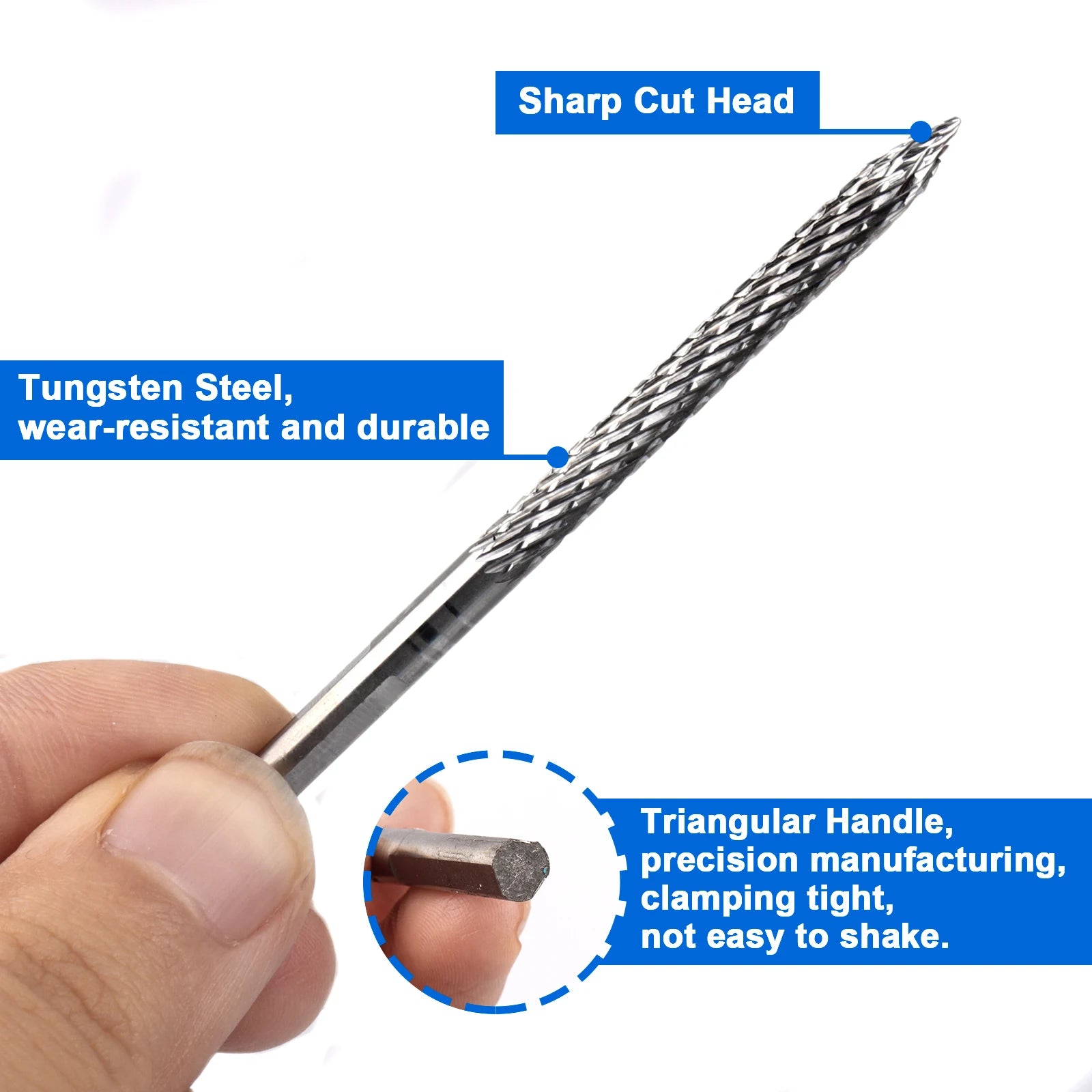 Carbide Carbon Steel Tire Repair Drill Bit Rotary Burrs Drill Bit