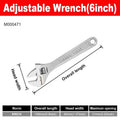 Adjustable Wrench Large Openin Long Handle Universal Spanner Clamp