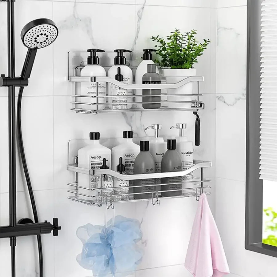 Bathroom Shower Organizer Shower Shelf Adhesive Stainless Steel