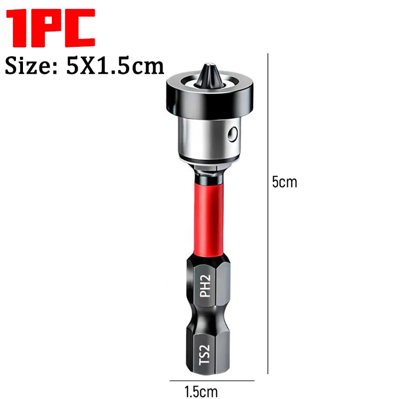 Magnetic Bit Collar — Positioning Ring for Drywall Hex Shank Screwd