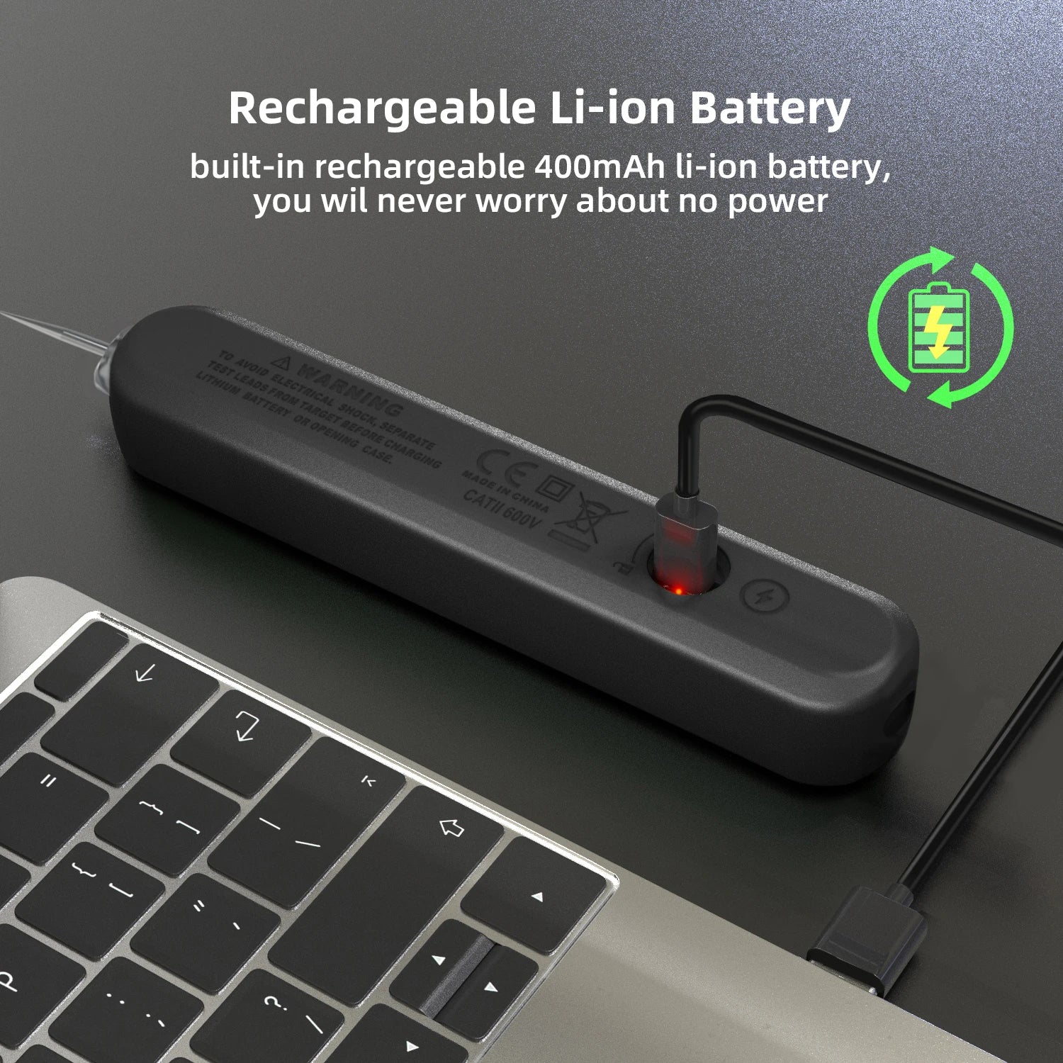 BSIDE Voltage Tester Pen 12V-300V Non-Contact Detection Leakage Live