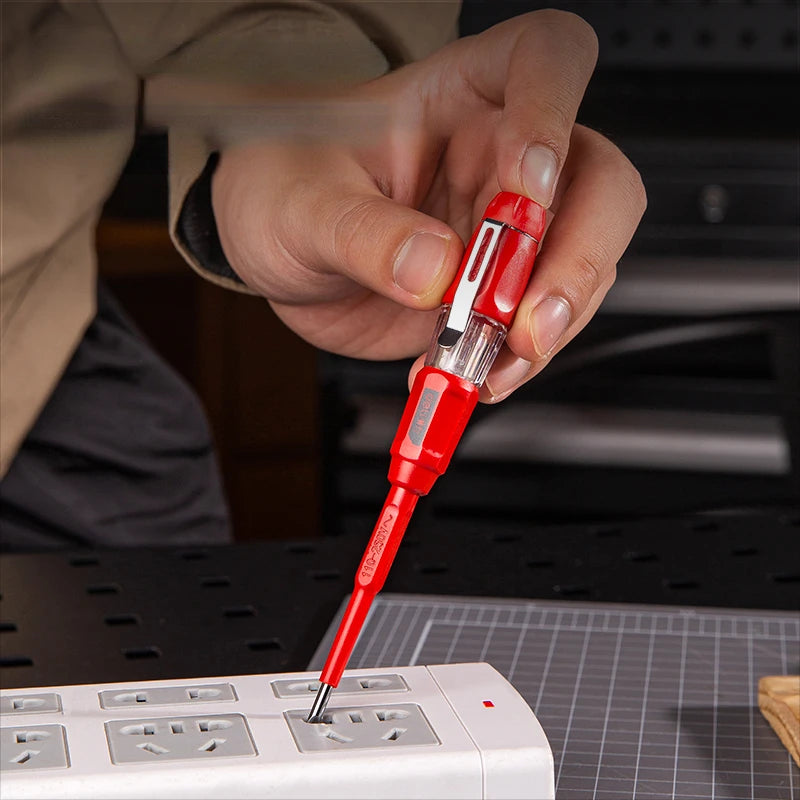 Deli 1 Pcs VDE Insulation Test Pen 1000V Electrician Hand Tools