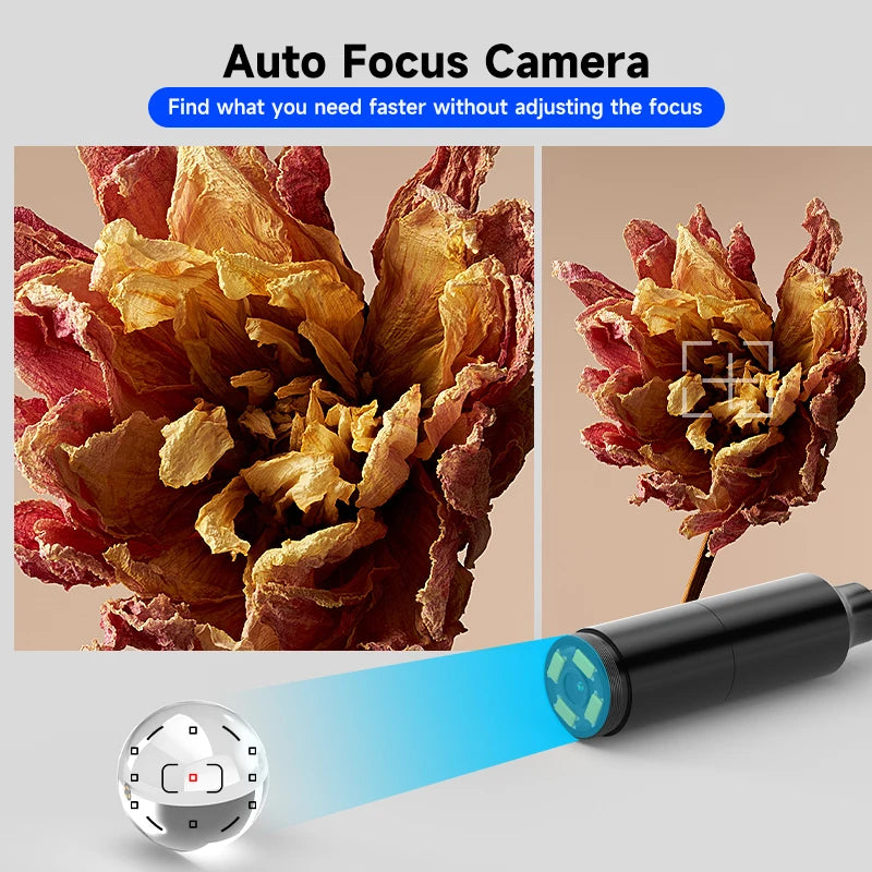 7‘’ IPS Screen Borescope Detachable Design Multiple Lens HD1080P