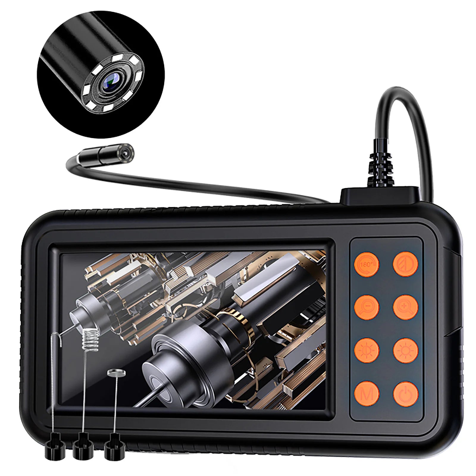 Single & Dual Industrial Endoscope Camera 4.3'' LCD Digital Handheld
