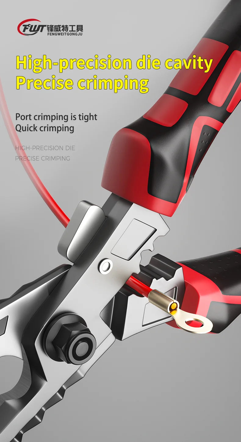 Multi-Functional Electrician Scissors, Crimping Wire Cutting Tool