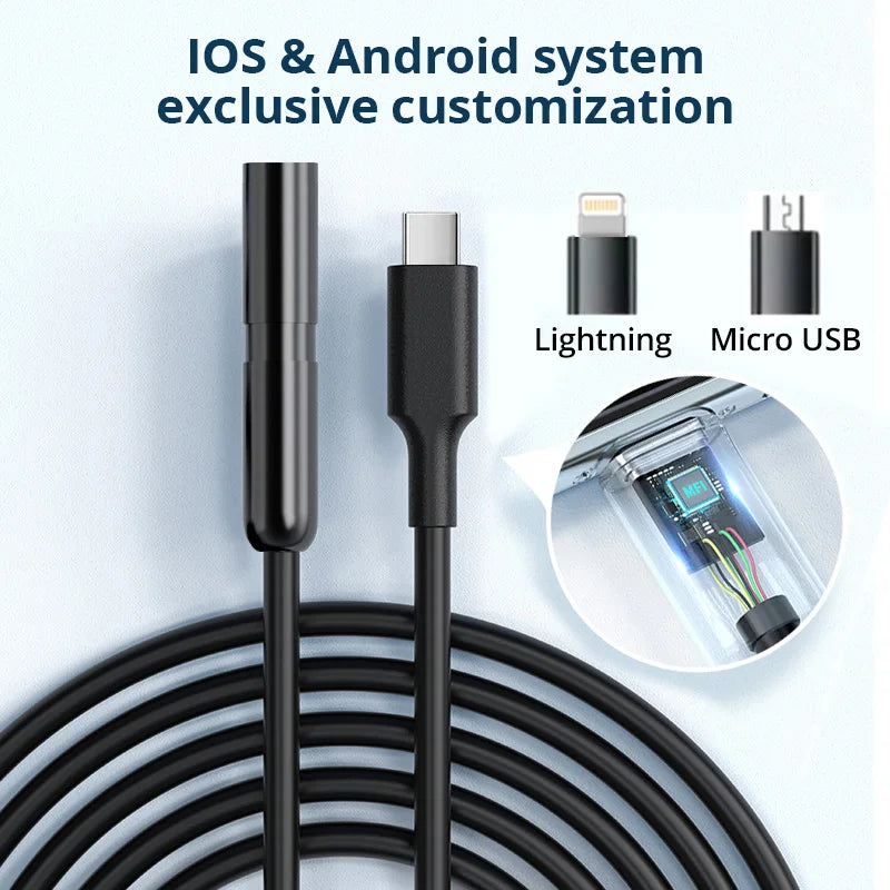 Endoscope Inspection Camera Micro USB/Type-C/IOS Mini Inspection