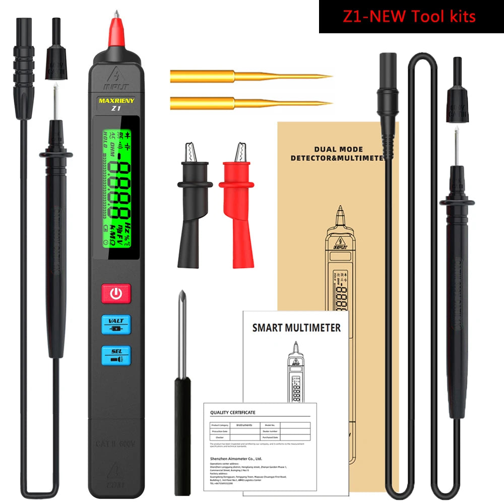 Smart Digital Voltage Detector Tester Indicator Electric Pen DC AC