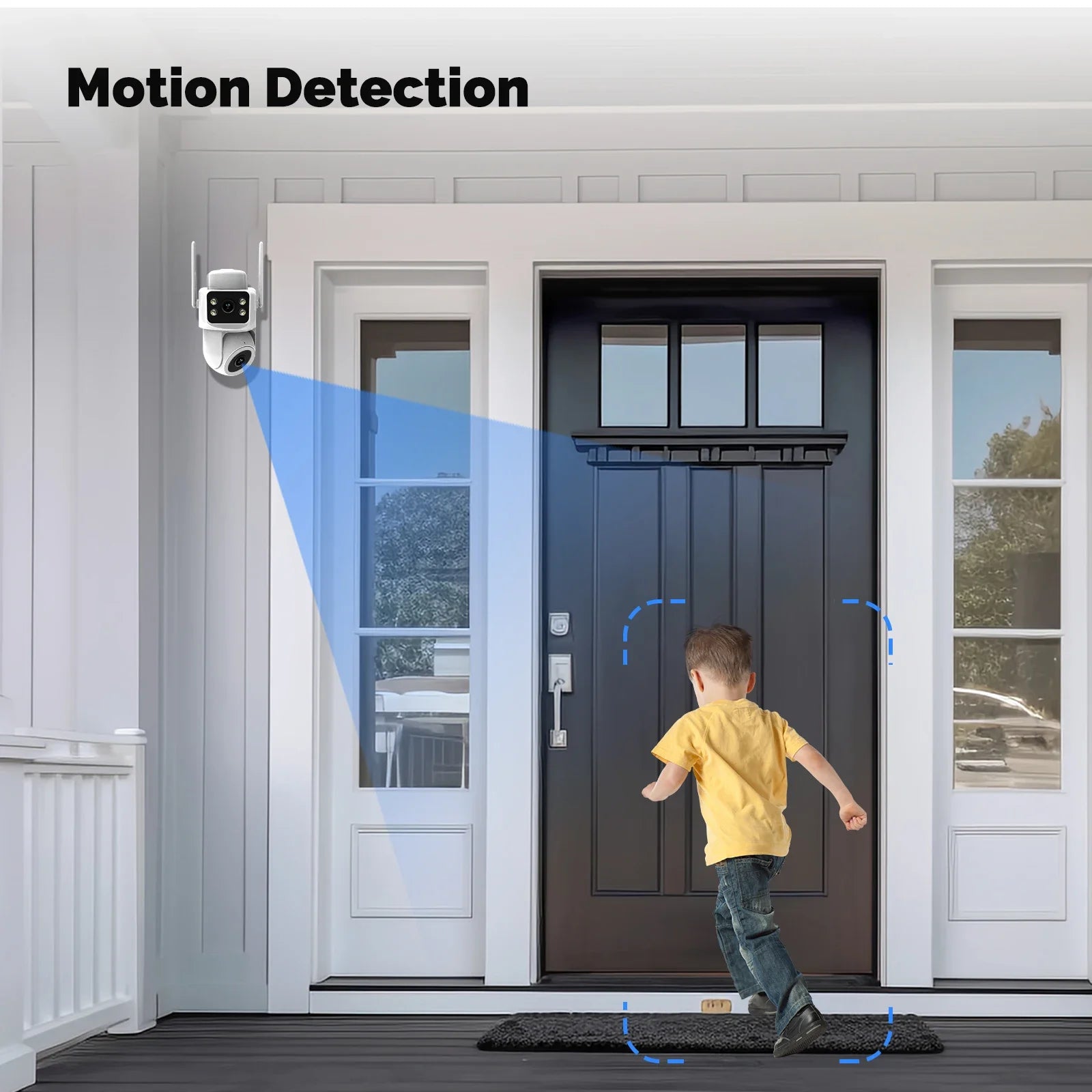Moes Tuya Smart WiFi Outdoor Security Camera 4MP Dual Screen 2.4G/5G