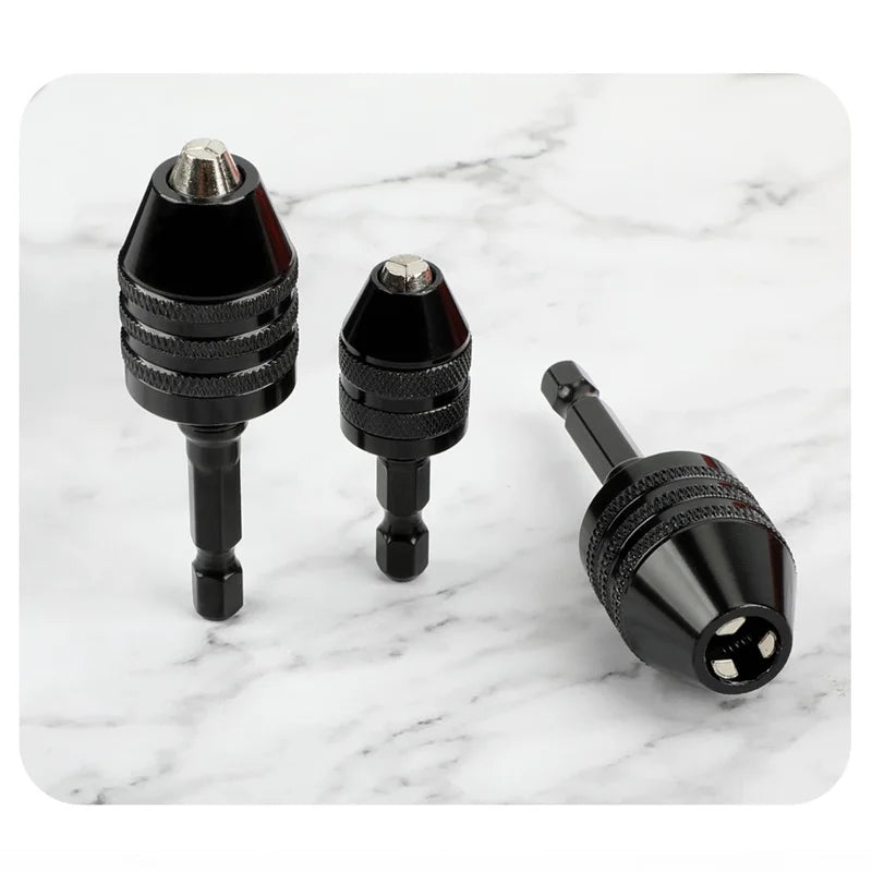 0.3mm-8.0mm Mini Keyless Chuck Electric Drill Bits Collet Converter