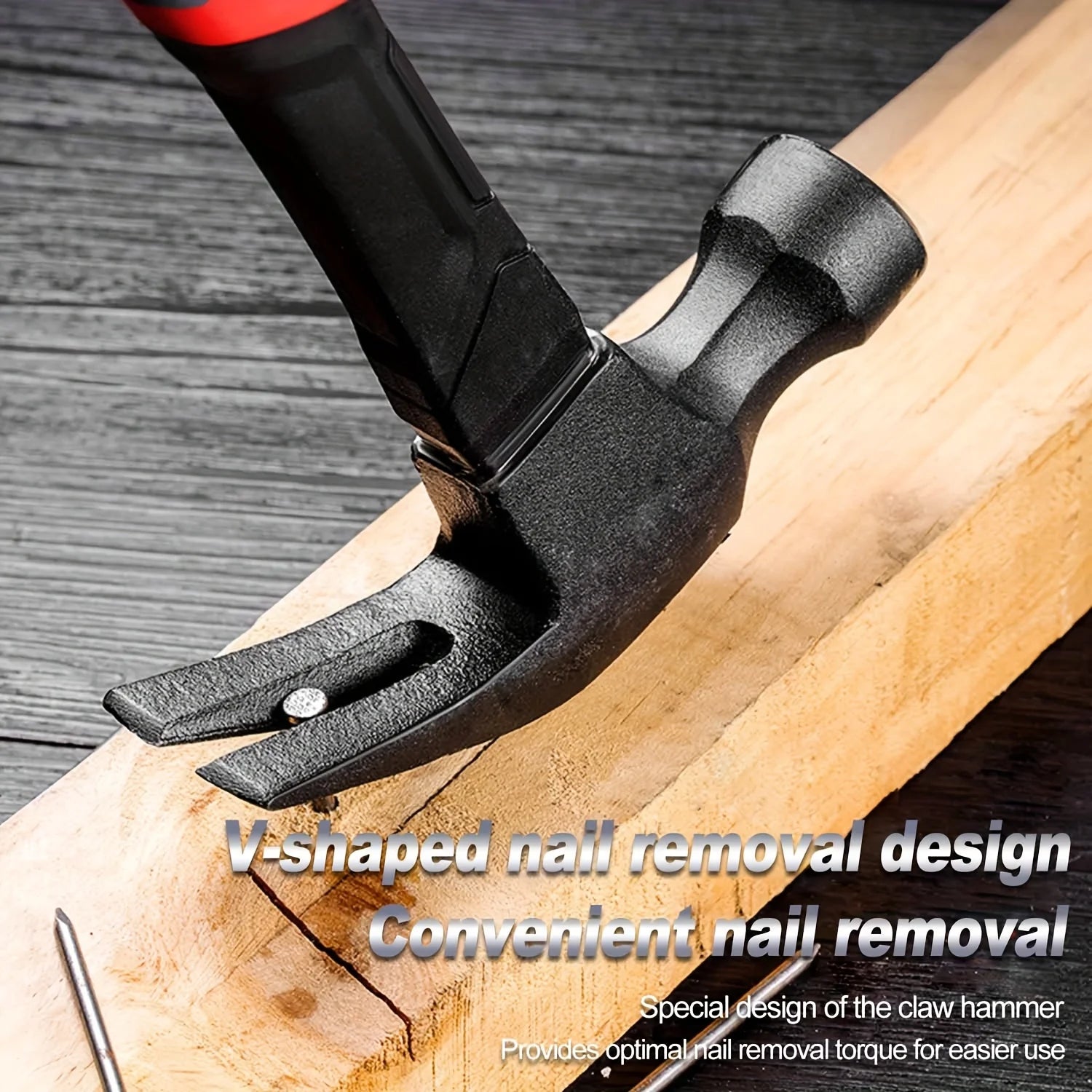 Multi-Purpose High Carbon Steel Claw Hammer with Ergonomic Handle &