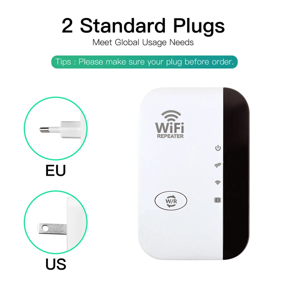 FENVI 300Mbps WiFi Repeater & Extender – 802.11N Signal Booster