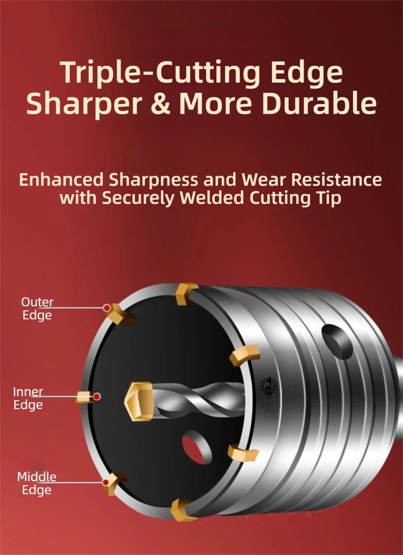 TG Professional Masonry Drilling Wall Opening Tool with Alloy Steel